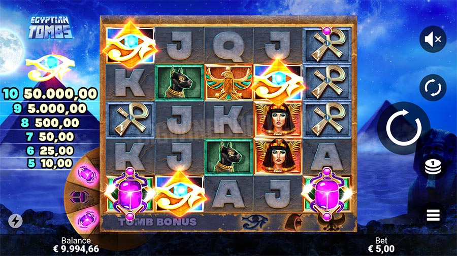 egyptian tombs slot