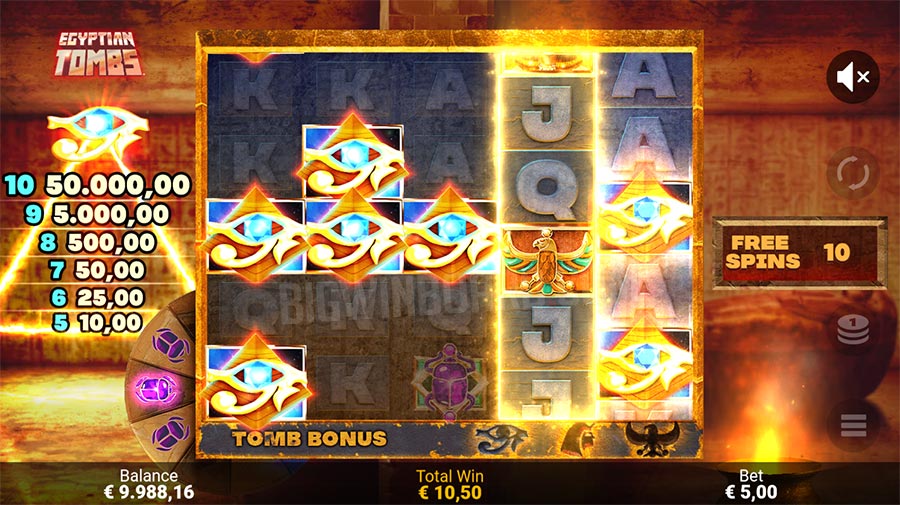 egyptian tombs slot