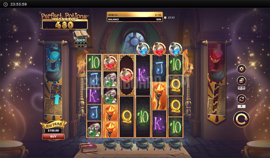perfect potions megaways slot